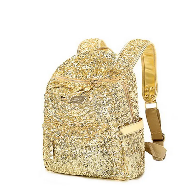 Backpacks Full Sequins Bling Bling Shine Glitter Gloris Bags Present Gift Golden Chic Fashion Bags
