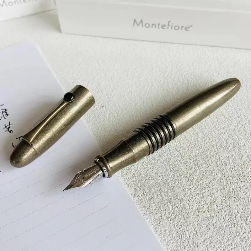 Pennor St Penpps Fountain Pen Metal Ink Pen F NIB Converter Filler Stationery Office School Supplies Writing Gift