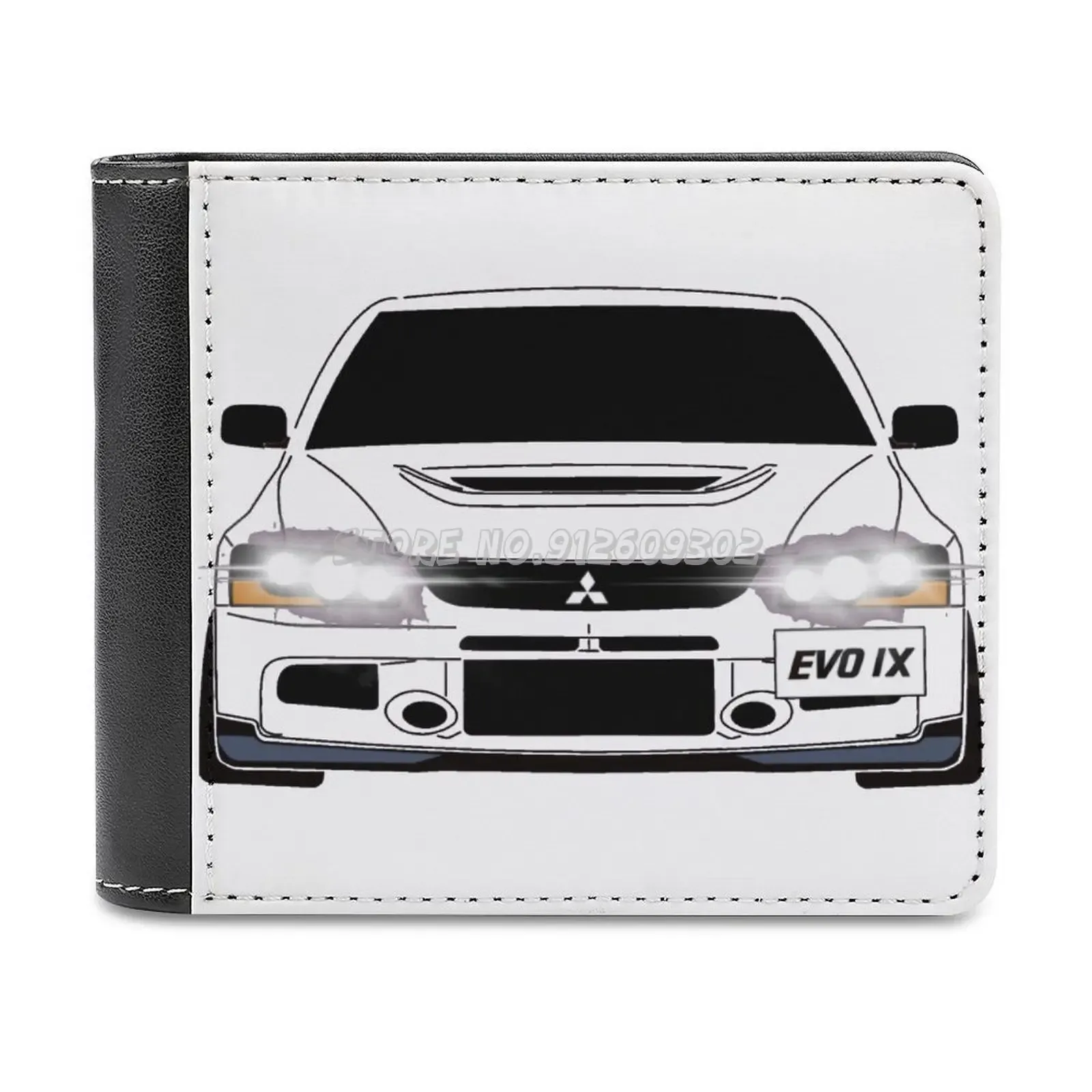 Portefeuilles lancer évolution IX portefeuille en cuir portefeuille de porte-monnaie pour le portefeuille masculin Lancer Evo Evolution Mitsubishi