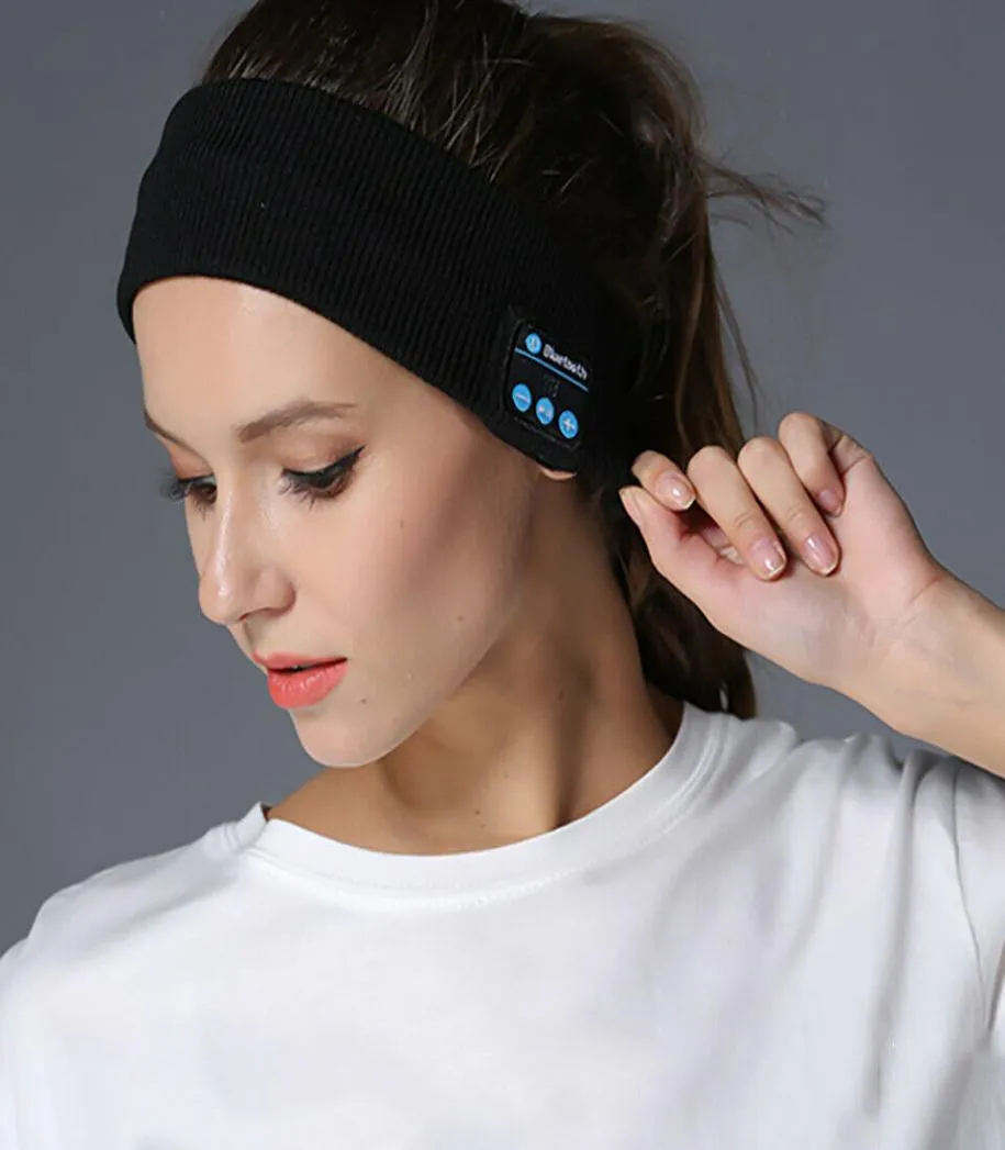 Slaap Bluetooth -hoofdband headset draadloze oortelefoon Sport HD Stereo -hoofdtelefoon5883830