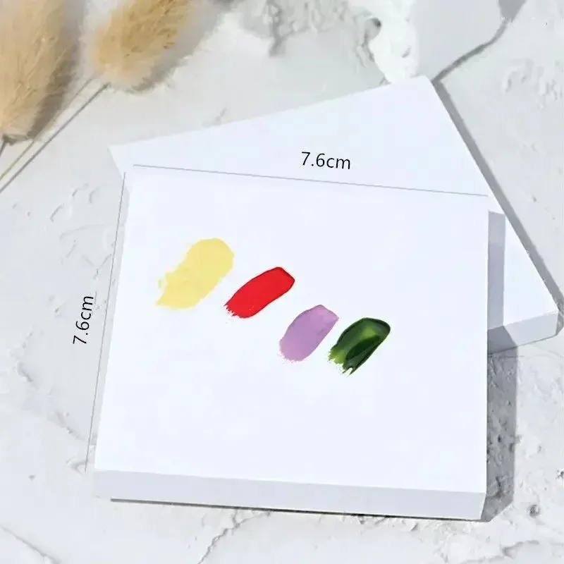 new 2024 Disposable Tinting Glue Paper Tearable Nail Toning Palettes Waterproof UV Gel Painting Tool Nail Polish Color Mixing Tray -