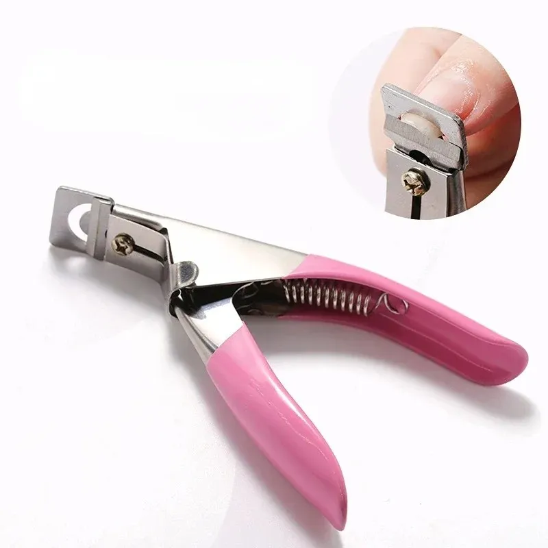 Faux Nail Cutter Type U Mot Faux Conseils Couppeurs d'ongles Professional Coupes de bord Straite