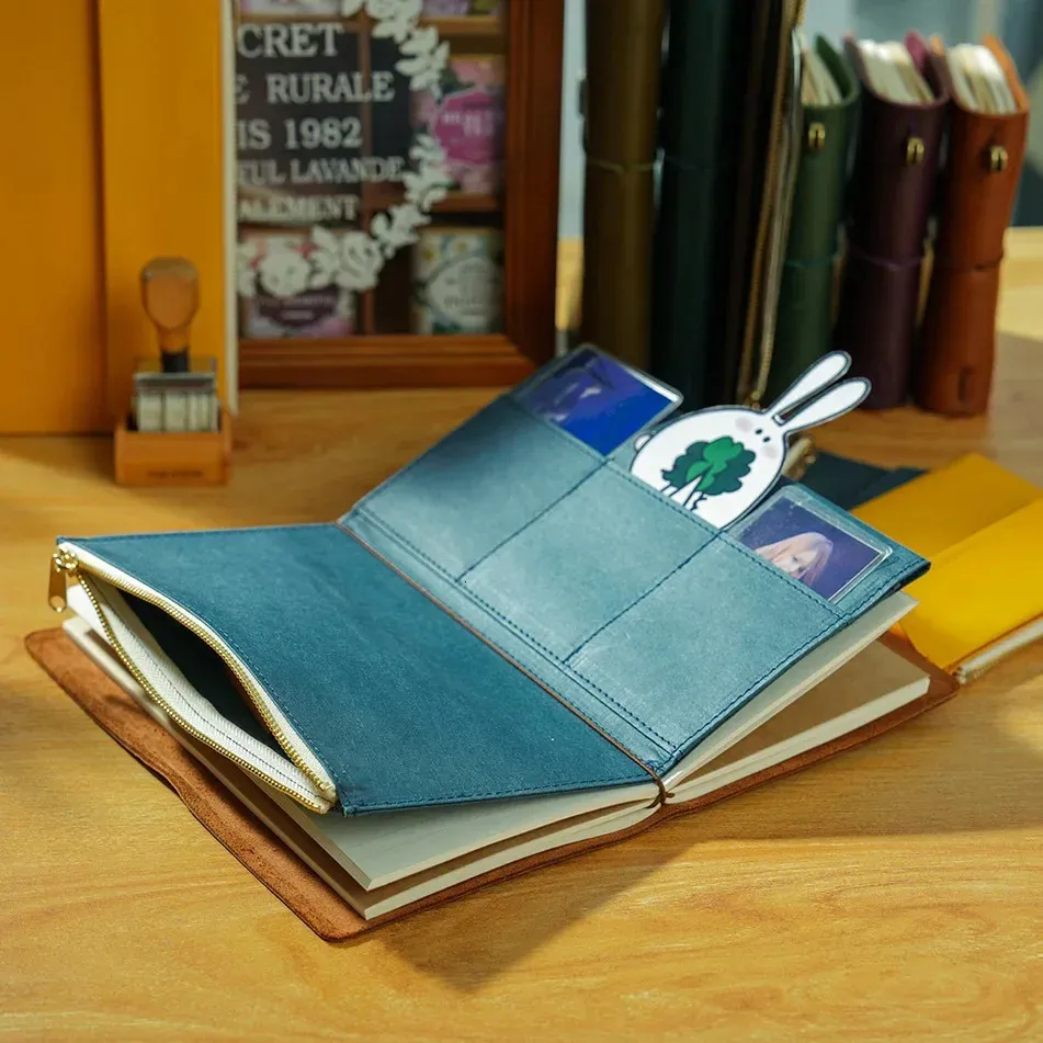 Kraft Paper com zíper bolsa bolso de bolso de notebook Acessório Acessório Viajante Bolsa de armazenamento File Passeio de papelaria 240416