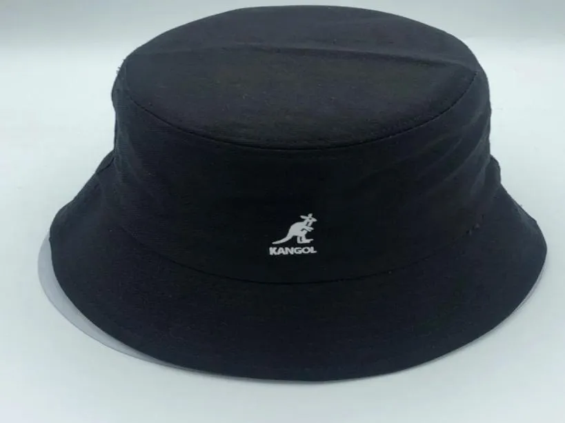 2022 Kangaroo Fischer Visor Basin Hut Fashion wildes Baumwollstoff Eimer Hut Super Feuer Männer und Frauen Flattop Clodhat7481758