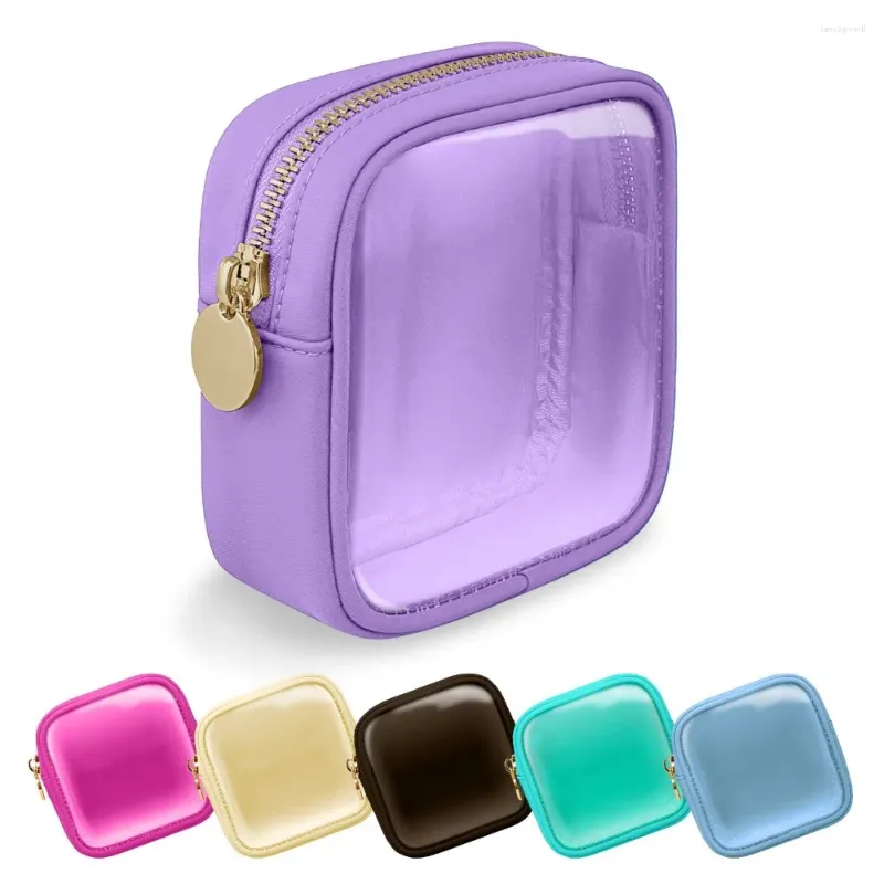 Kosmetische Taschen Multifunktionsbeutel Mini Reißverschluss wasserdichte Make-up-Organisatoren PVC kleine Beutel Frauen