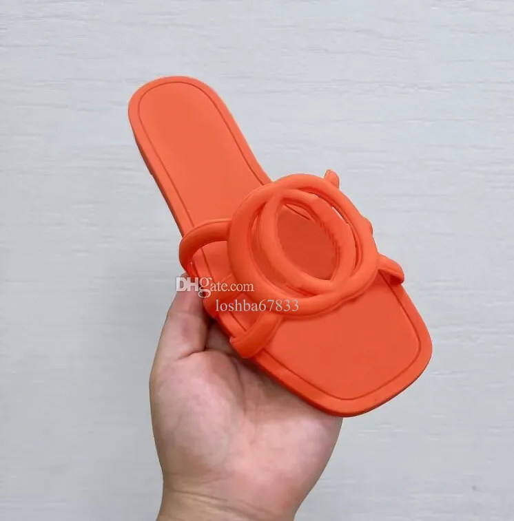 High Quality Womens Slippers Fashionable Jelly Color Slides