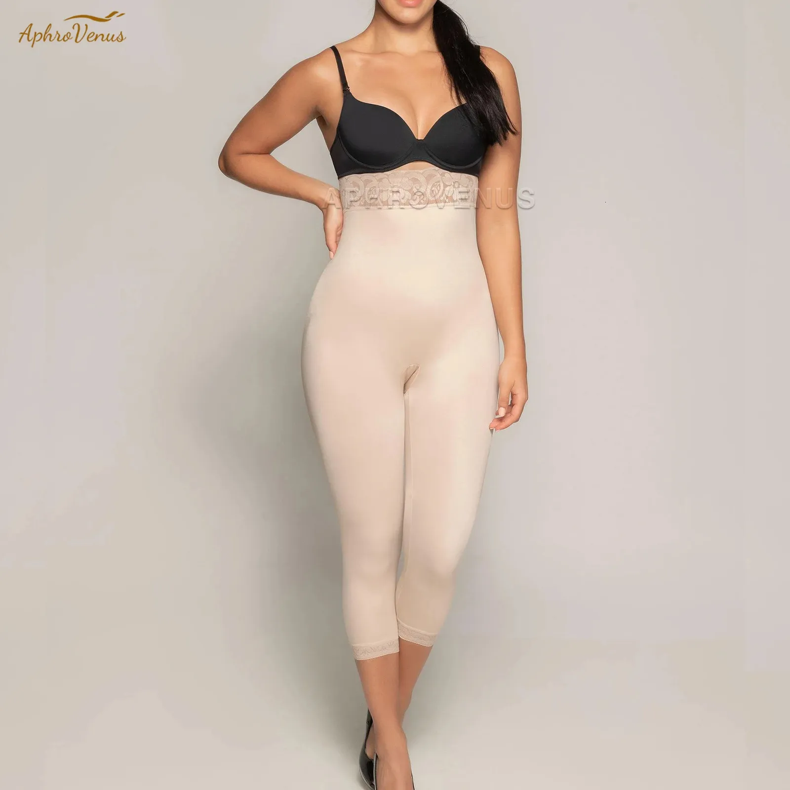 Fajas High Taille Long Leg Tummy Control Gordelbroek Nadelloze Shapewear Tummy Regel Shaper Slanke Butt Lifter ondergoed 240409