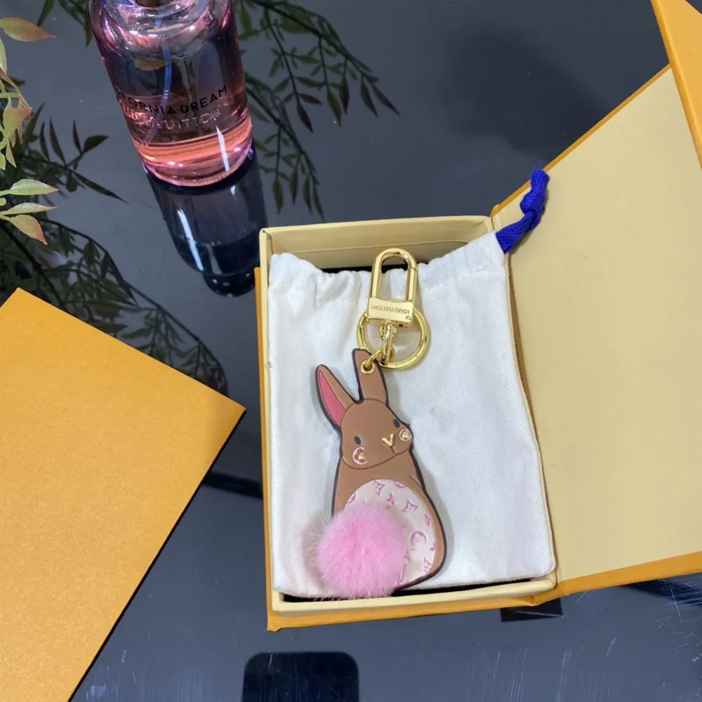 Coach Keychains Rabbit 2024 Cute Bear Rabbit Hair High Quality Leather... From Yujian061118 ...