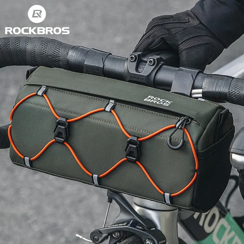 Sac à tube avant Rockbros Bicycle 2,2L Capacité sac de guidon étanche multifonction portable sac à bandoulière