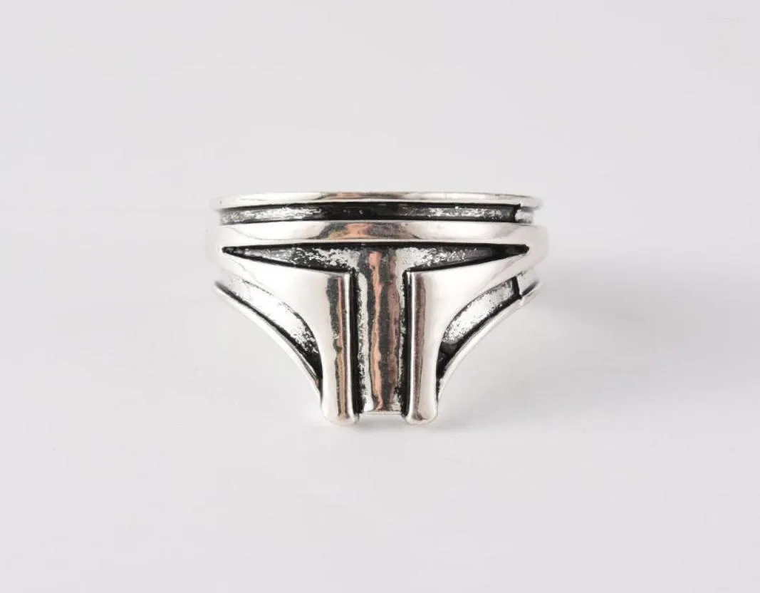 Ringas de cluster Harong estrela fofa Boba fehelmet manda de recompensa de capa de joalheria punk de jóias de jóias de jóias de jóias de metal de metal.