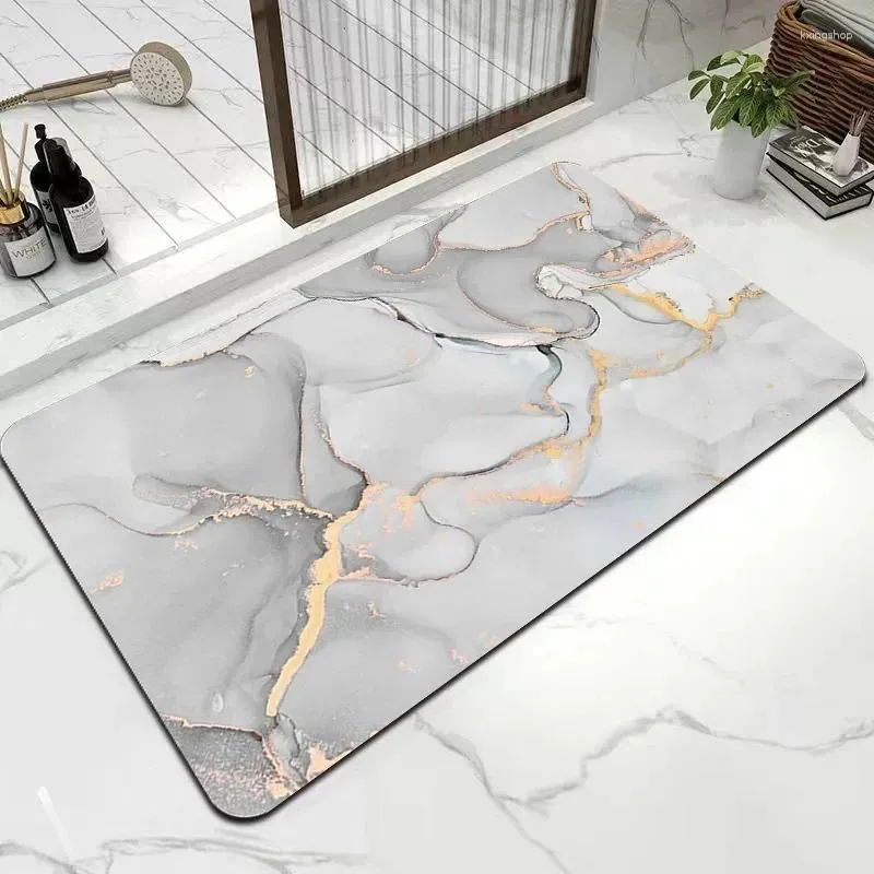 Carpets Mat à pied lavable à séchage rapide résistant à l'usure non-glissement 2024 jaune