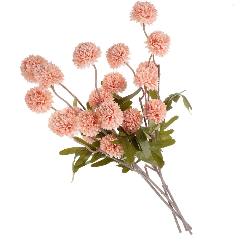 Fleurs décoratives 4 PCS Décoration de fleurs artificielles Bouquet de bouquet de diy