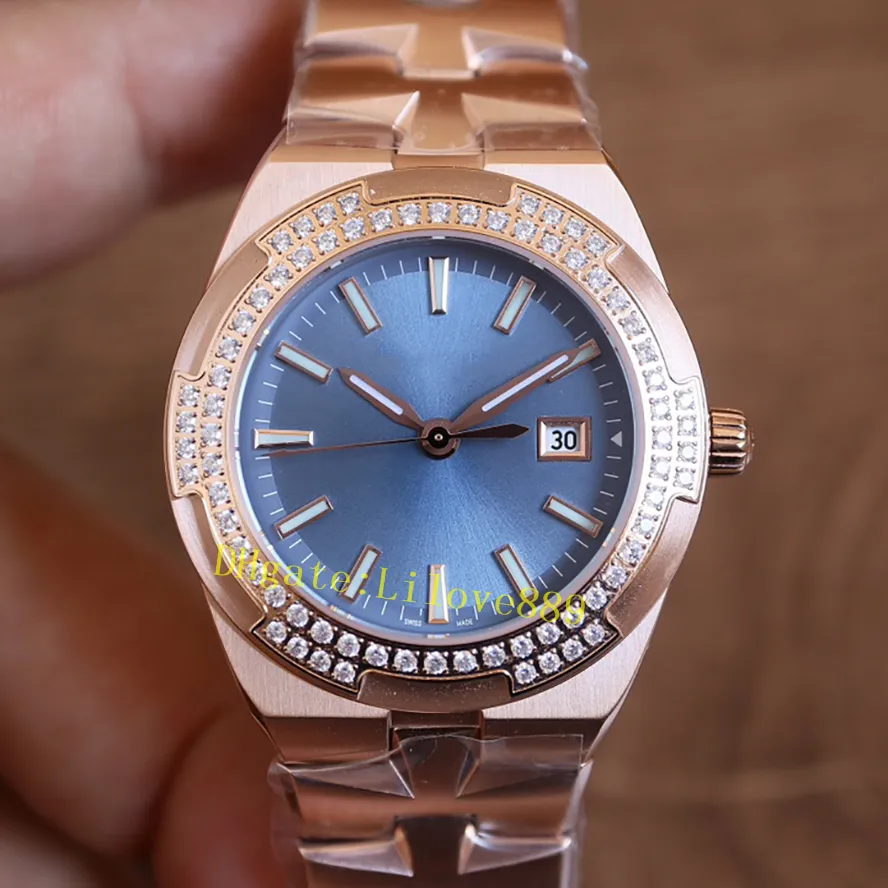 CC Factory Women Watch 33mm ETA Quartz Movement Watch Sapphire Diamond Inlay Dial Platinum Strap