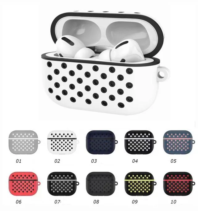 Pokrywa dla Airpods Pro 2 1 Case Silikonowe strąki powietrzne Proczenne Procyk do Airpod2 Asphsories Pokrywa z klęcznikami AirPods Case5146642