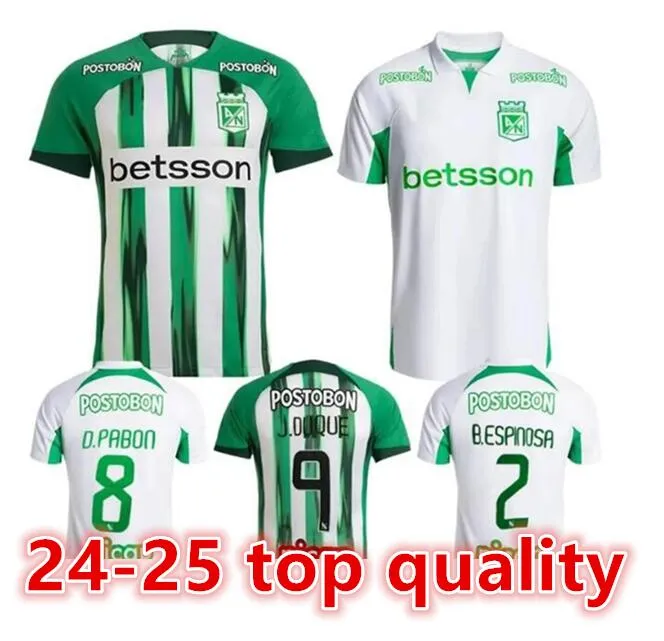 2024 2025 Atletico Nacional Medellin Futbol Formaları Evde 3. J.Duque Da Costa 2024 25 D.Pabon Jarlan Away Away Eğitim Futbol Gömlek