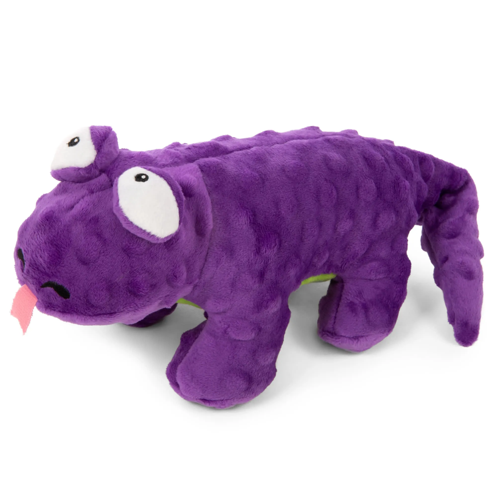 goDog Action Plush Lizard Dog Toy, Medium, Purple Polyester, 0.33 LB ...