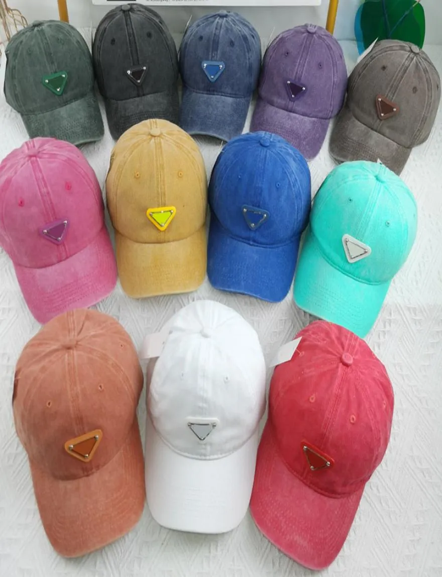 12 Cores Baseball Cap Designers Caps For Men Mulheres Encontradas Hat Hat Luxurys Casquette Inverted Triangle Baldes Hats Chapeau D22066653865
