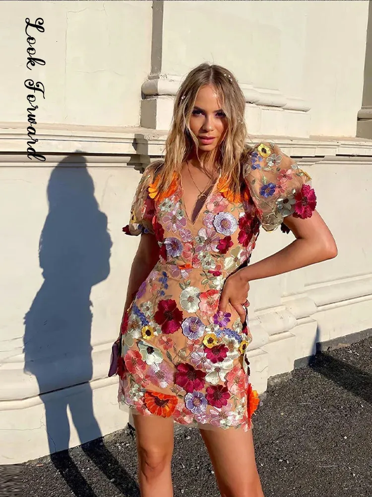 Flower Embroidery Vneck Elegant Dress Women Puff... From Sellerstore03, $37.7 | DHgate.Com Flower Embroidery Vneck Elegant Dress Women Puff... From Sellerstore03, $37.7 | DHgate.Com