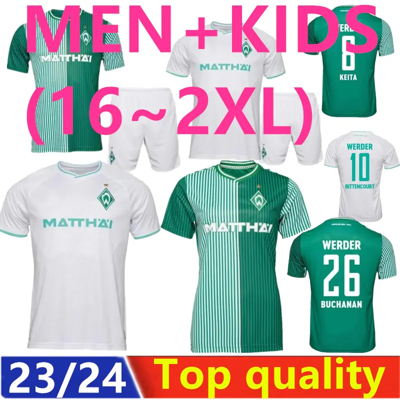 23 24 Soccer SV Werder Brême Jersey 2023 2024 FC Stage Ducksch Njinmah Weiser Schmid Veljkovic Pieper Jung Short Kids 1501