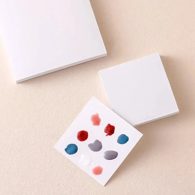 new 2024 50pcs Disposable Tinting Glue Paper Tearable Nail Toning Palettes Waterproof UV Gel Painting Tool Nail Polish Color Mixing Tray -