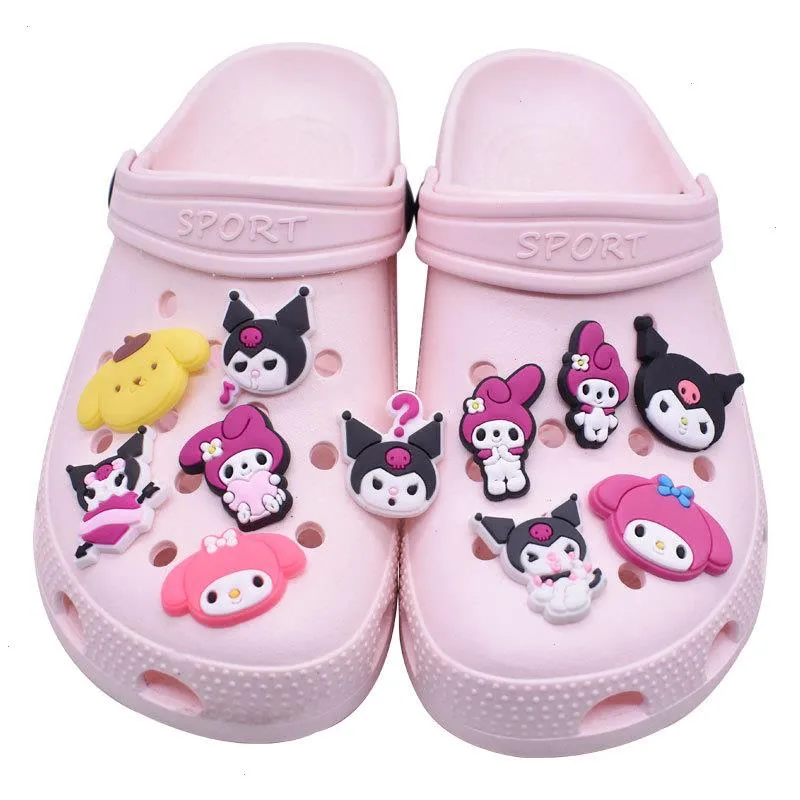 Charmos de anime Memórias de infância por atacado Melody Cartoon Charms Acessórios para sapatos PVC Decoração de fivela de borracha macia Cado