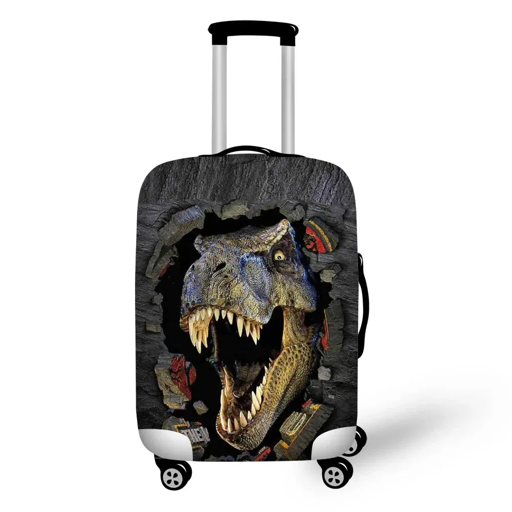 Accessoires 3D dinosaurus print 1832 inch reiskoffer deksel elastische waterdichte bagagebeschermer stofomslags bagage beschermkap deksel