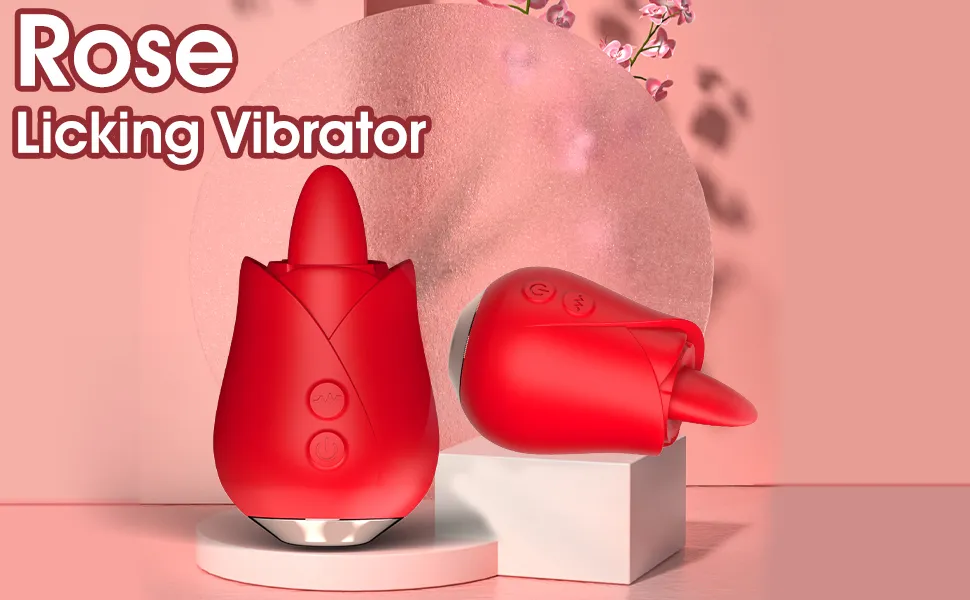 rose vibrator tongue licking toy