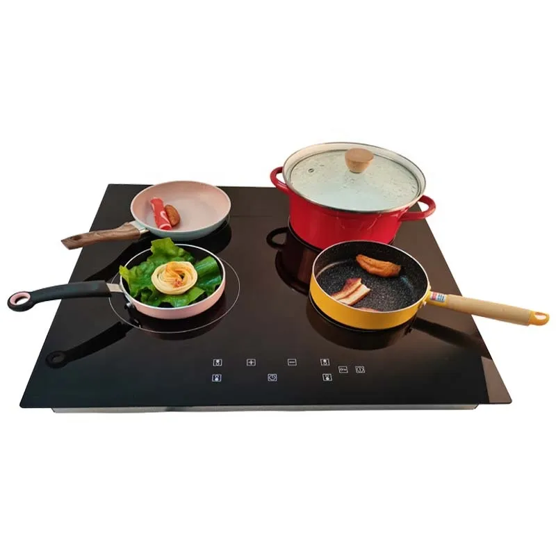 Electric Cooktop 4 Burners Electric Radiant Stove, Drop-in Smoothtop Ceramic Glass,220V Fits for All Cookware OEM ODM