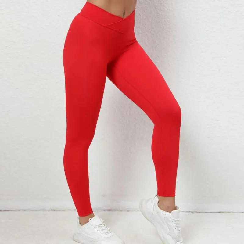 Kvinnors leggings gym push up women 2024 lycra sport tights kvinna sexig scrunch sportig hög midja yoga byxor röd rosa grön blå