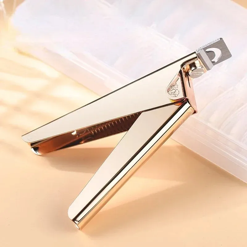 Fake Nail Cutter Type U Word False Tips Professional Nail Clippers Straight Edge Cutters Manicure Pliers Guillotine Nail Capsule