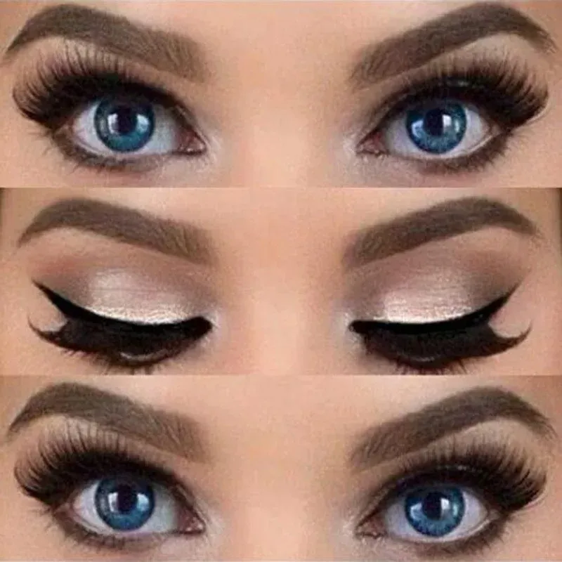 Eyeliner Stencils أجنحة طرازات استنسل العيون أجنحة أدوات تشكيل الأدوات الحواجب