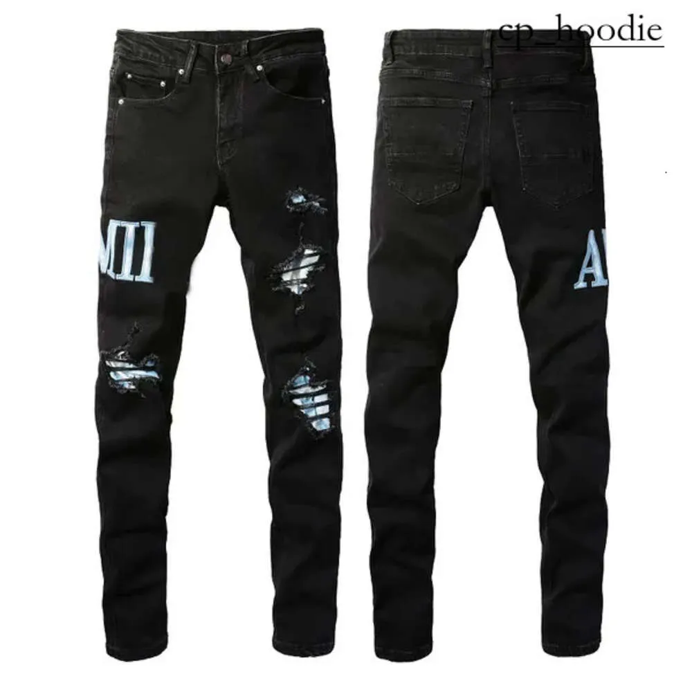 Amirir Jeans مصمم العلامة التجارية الأزياء الفاخرة جينز جودة عالية الجودة المطرزة السراويل الجينز راكب الدراجة النارية الشارع Amirir Jeans 22 Rock Women Ksubi Jeans Amirir Jeans Men 4496