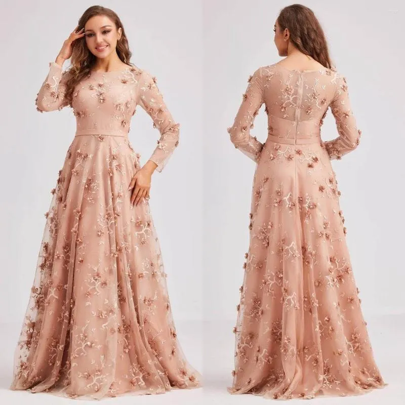Luxury Floral Applique Maxi Gown With Long Sleeves For Women Perfect For Formal Prom And Evening Parties Amazon Vestidos De Flores De Novia From Sogga 118.6 DHgate.Com