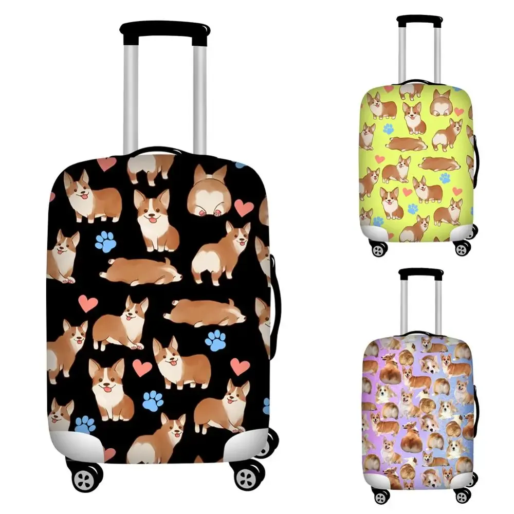 Accessori carini cover per bagagli per cani corgi