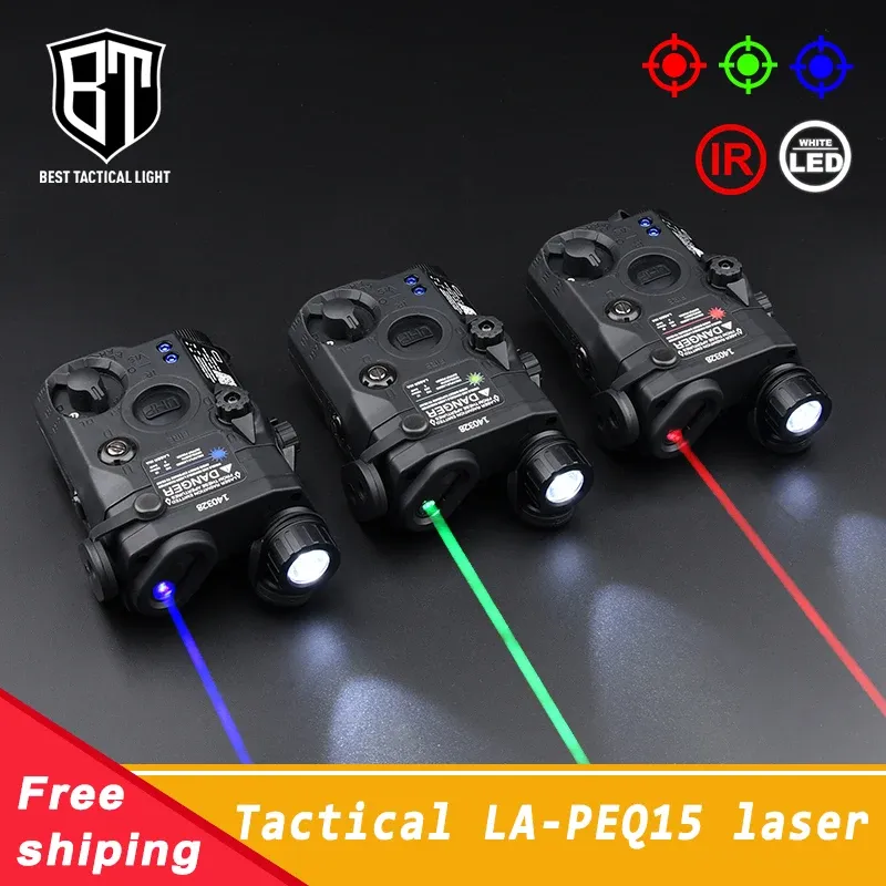 Scopes Tactical UHP AN PEQ15 IR Red Dot Sight Blue Green Version Fit 20mm Rail Weapon Led Scout Light Airsoft Accesory Hunting Laser