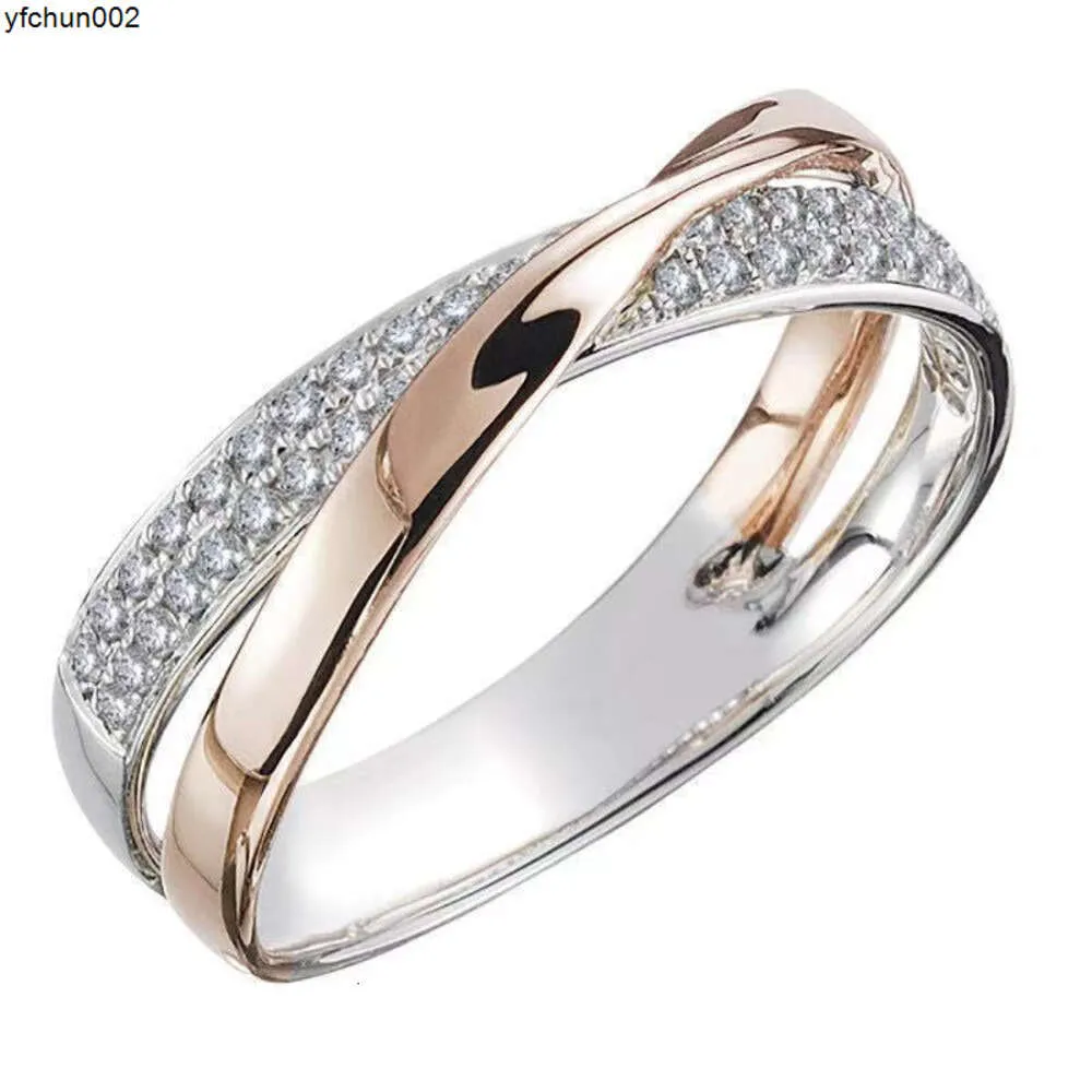 Yingqi Bestseller Cross Multicolor Diamond Ring.Modering VSV2