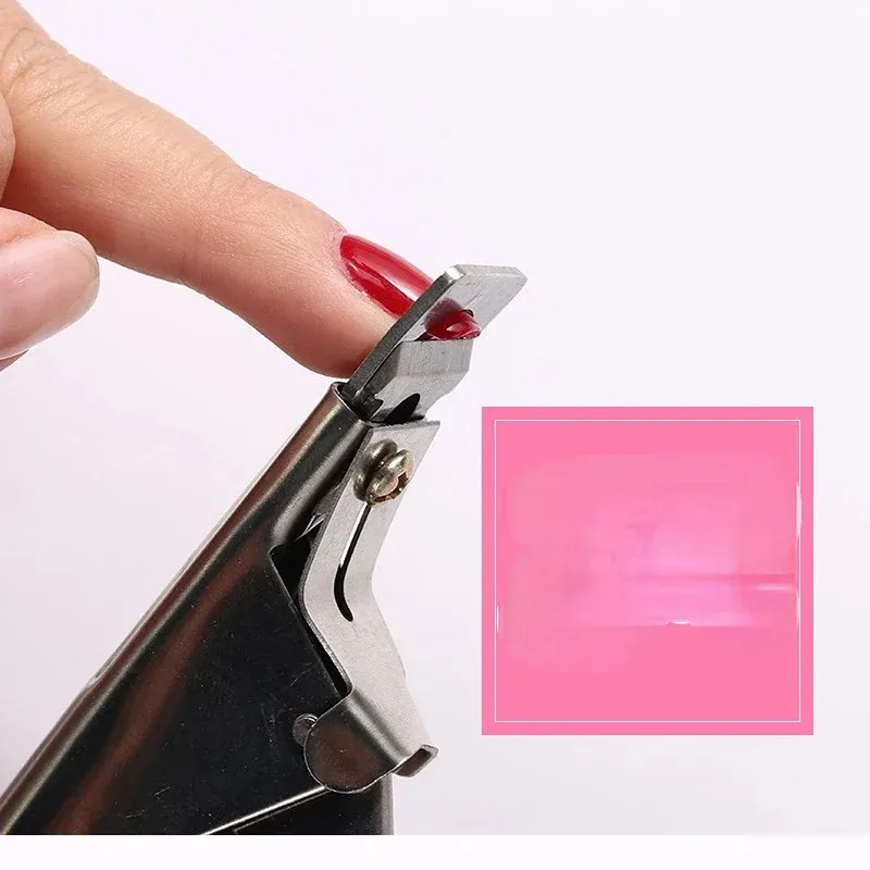 Fake Nail Cutter Type U Word False Tips Professional Nail Clippers Straight Edge Cutters Manicure Pliers Guillotine Nail Capsule