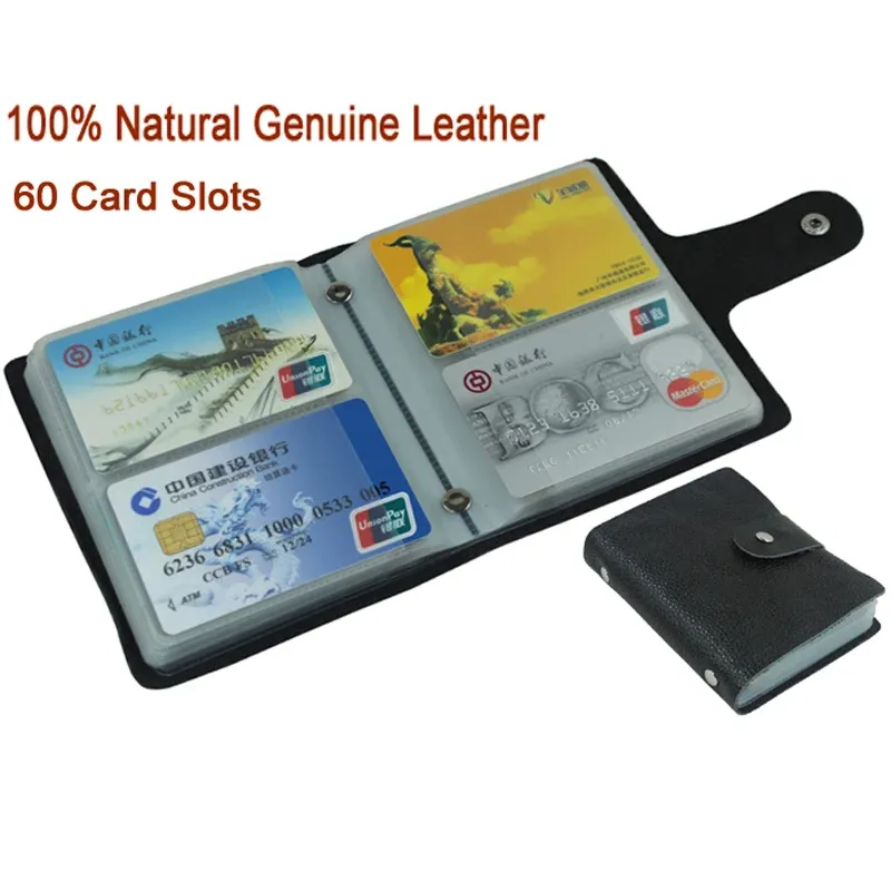 Innehavare Fashion Unisex Womenmen's Credit Card Holders ID CASE Affärskort Plånbokpåse Pouch Bag Black Bästa marknadsföring Gratis frakt