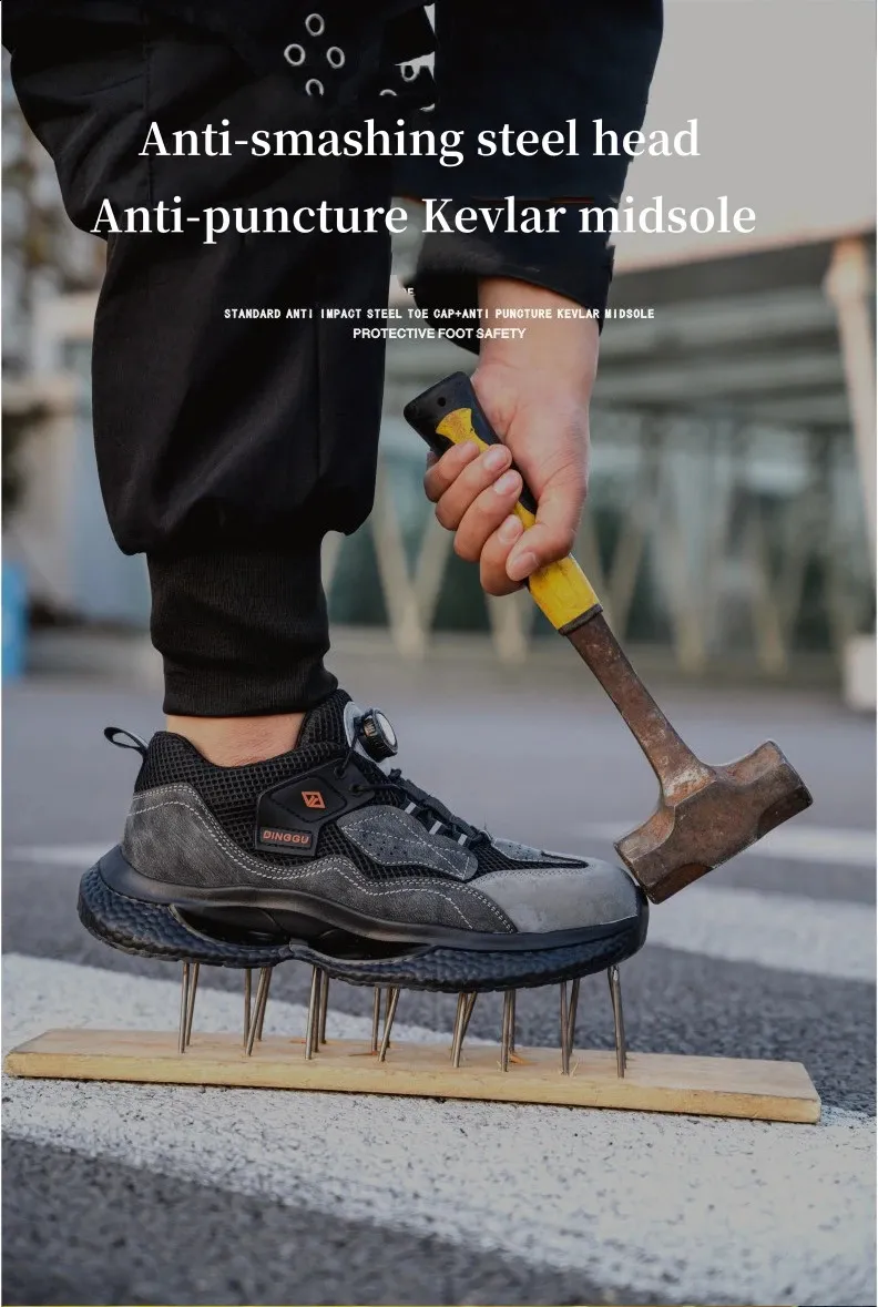Stivali Sicurezza Uomo Punta Acciaio Stivali Da Lavoro Con Punta In Acciaio - Epochsaga Uomo, Antiscivolo E Resistenti Scarpe Sicurezza Uomo