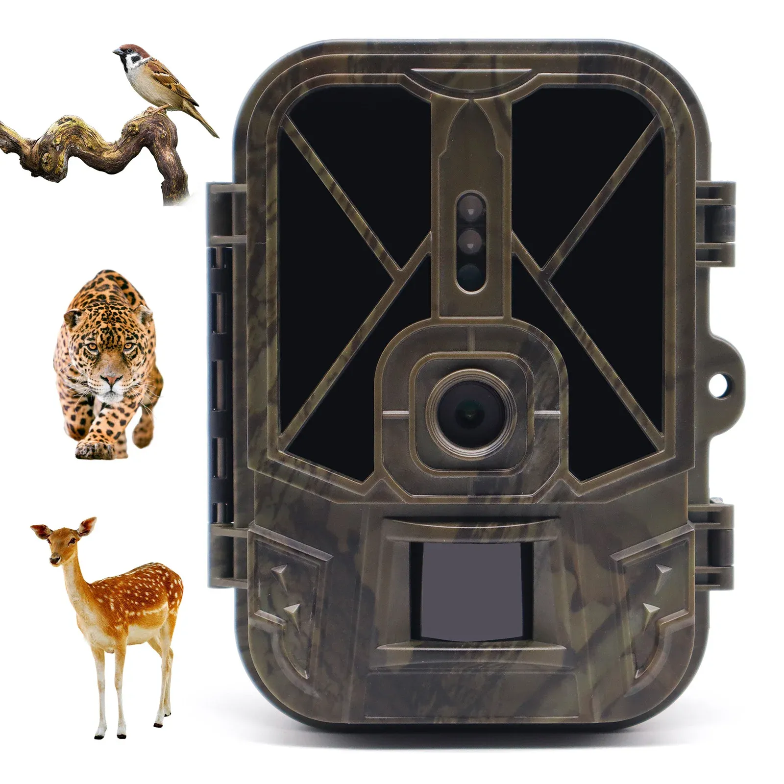 Cameras Suntekcam Wildlife Trail Caméras 50MP 4K IP65 Caméra de chasse HC940A 10 * AA Batterie Vision n °