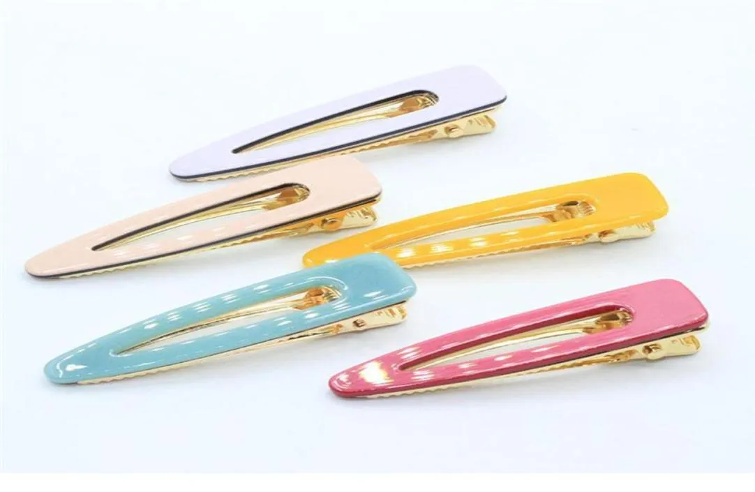 10 pezzi di pelli in resina acrilici Clip per capelli alligatori geometrici per le donne e le donne accessori per capelli casuali di colore casuale 7828759