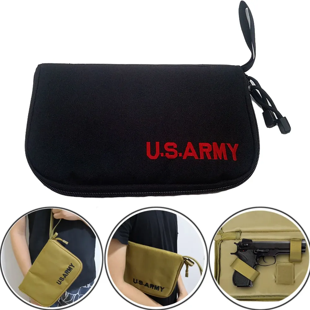 Tassen tactische militaire pistool holster mag pouch universeel pistool draagbare holster beschermen case jacht pistool accessoire molle carry tas