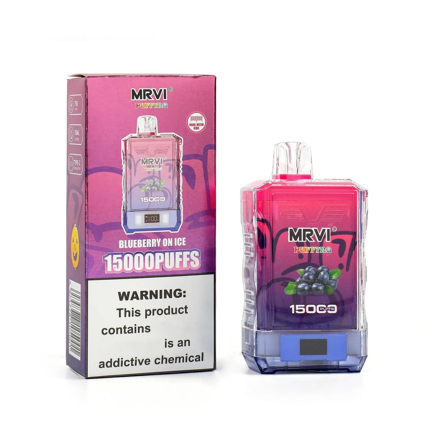 MRVI 15000 VAPES VACPER VACPER PUFFICATIVE DIRECTIVE 15K 750MAH Batterie rechargeable Chariots Repillés Vape 5% Mesh Coil Eu Warehouse Livraison GRATUITE