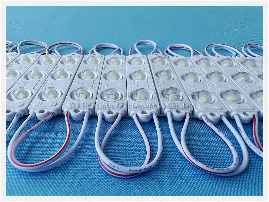 220V / 110V input LED Light Module for Sign Letter 1.8W 220lm SMD 3030 3 led IP65 76mm*15mm Super Bright Each Module can be Cut no Need of Transformer