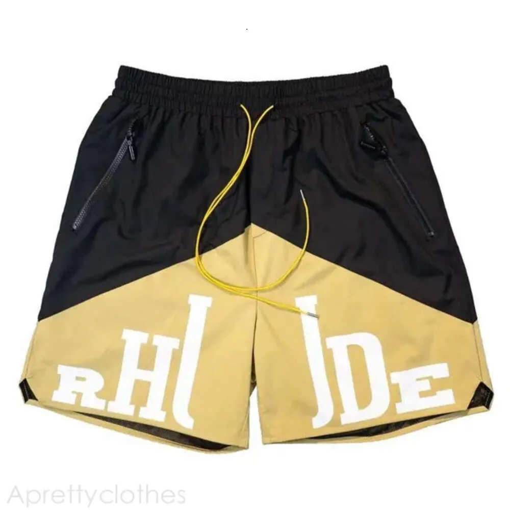 RHUDE 2024 NOUVEAU SUMPRE MENSEMENT SORF SORGE GYM SORGE DES MENSEURS MENS MEN SETS Pantalons de survêtement lâche et confortable Soyez populaire Rhude Short 44