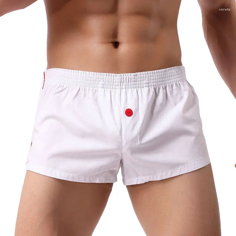 Onderbroek heflashor mannelijke katoen shorts merk boksers heren losse trunk plus size knop midpants heren cuecas ropa interieur hombre gootuch
