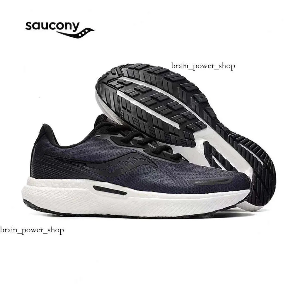 Tasarımcı Saucony Triumph 19 Mens Koşu Ayakkabıları Siyah Beyaz Yeşil Hafif Şok Emilim Nefes Alabilen Erkekler Kadın Trainer Spor Spor Ayakkabıları 280