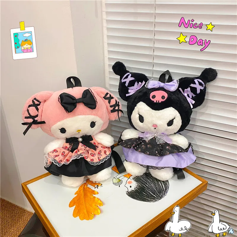 Wholesale of Cute New Trendy Banquet Kuromi Doll Girl Plush Doll Backpack