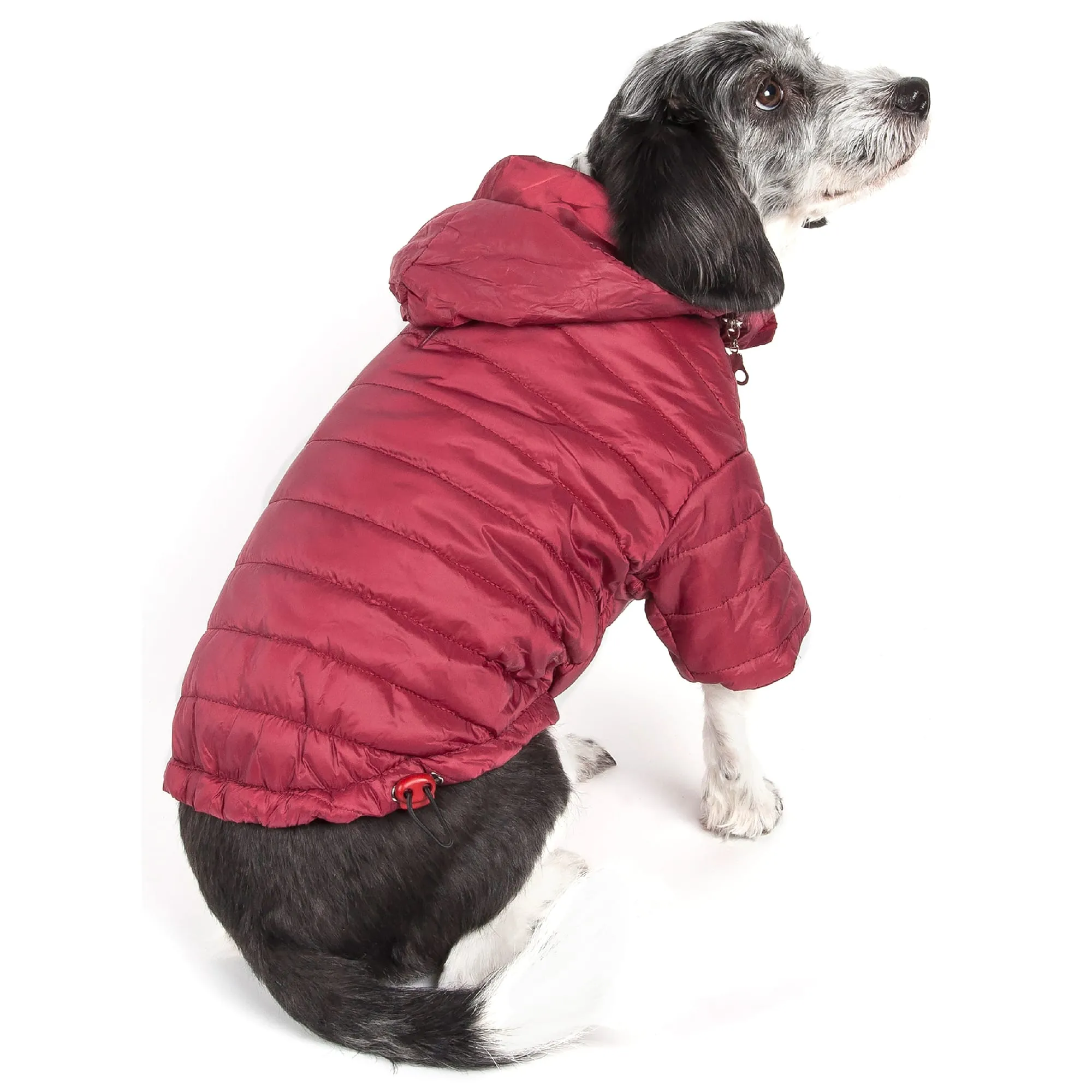 Dog Coat With Built In Harness, Dog Raincoat XL Red Lightweight