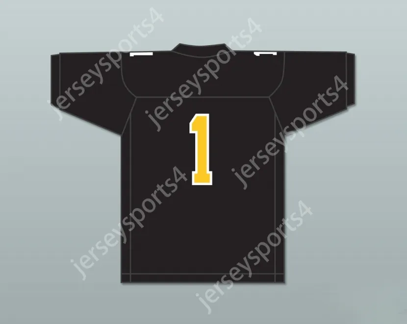 Custom Nome Nome Numer Youth/Kids Travis Kelce 1 Cleveland Heights High School Tigers Black Football Jersey 1 top cucitura S-6xl